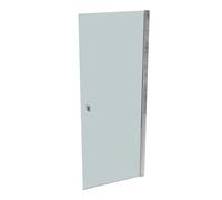 SolvaPro puerta batiente con marco parcial, 4 esquinas, montaje a la derecha, anchura: 1000mm, 7T0203092315, Cabinas de ducha: Color del perfil plata brillo intenso Vidrio ESG Sand Plus