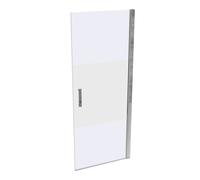 SolvaPro puerta batiente con marco parcial, 4 esquinas, montaje a la derecha, anchura: 800mm, 7T0201092375, Cabinas de ducha: Color de perfil plata alto brillo ESG Privatima con ANTI-PLAQUE