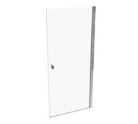 SolvaPro puerta batiente con marco parcial, 4 esquinas, montaje a la derecha, anchura: 900mm, 7T0202092322, Cabinas de ducha: Color de perfil plata alto brillo ESG clear con ANTI-PLAQUE