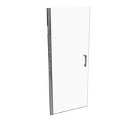 SolvaPro puerta batiente con marco parcial, 4 esquinas, montaje a la izquierda, anchura: 1000mm, 7T0103092321, Cabinas de ducha: Color de perfil plata cristal de alto brillo ESG clear