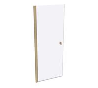 SolvaPro puerta batiente con marco parcial, 4 esquinas, montaje a la izquierda, anchura: 1000mm, 7T010355H373, Cabinas de ducha: Perfil color latón Vidrio ESG Privatima