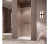 SolvaPro puerta batiente, sin marco, en hueco, 4 esquinas, montaje a la izquierda, anchura 500-1000mm, a medida, 7R2380182321, Cabinas de ducha: Color del perfil Edición en blanco Cristal ESG transpar