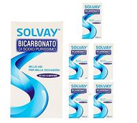 SOLVAY Bicarbonato Di Sodio 6 Pezzi Da 500 Grammi