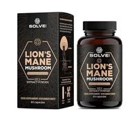 Solve Labs® ● Capsulas de Melena de Leon 10:1 ● 45% Beta-D-Glucanos ● 100% Cuerpos Fructíferos ● Sin Rellenos ni Aditivos ● 60 Cápsulas (1 Mes de Suministro)