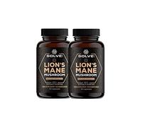 Solve Labs® ● Capsulas de Melena de Leon 10:1 ● 45% Beta-D-Glucanos ● 100% Cuerpos Fructíferos ● Sin Rellenos ni Aditivos ● 120 Cápsulas (2 Meses de Suministro)