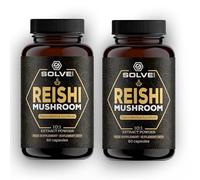 Solve Labs® ● Cápsulas De Reishi Premium ● 51% Beta-D-Glucanos ● Extracto 10:1 ● Cero Rellenos Y Aditivos ● 120 Cápsulas = Suministro Para 2 Mes.