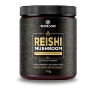 Solve Labs® ● Polvo de extracto de hongo Reishi premium ● 51% Beta-D-glucanos ● Extracto 10:1 ● Sin rellenos ni aditivos ● 100G ● Suministro para 3 mes.