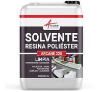 SOLVENTE RESINA POLIÉSTER - Limpiador de resina poliéster sintética natural Gel coat Sustituto de acetona - 5 L - ARCANE INDUSTRIES