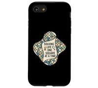 Solving Life One Square At A Time Puzzle Logic Carcasa para iPhone SE (2020) / 7/8