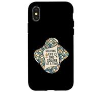 Solving Life One Square At A Time Puzzle Logic Carcasa para iPhone X/XS