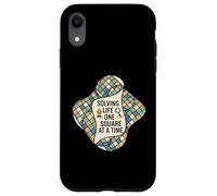 Solving Life One Square At A Time Puzzle Logic Carcasa para iPhone XR