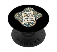 Solving Life One Square At A Time Puzzle Logic PopSockets PopGrip Adhesivo