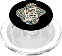 Solving Life One Square At A Time Puzzle Logic PopSockets PopGrip para MagSafe