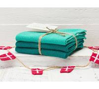 Solwang Paños de limpieza de algodón, color verde turquesa