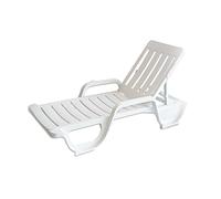 Solycarpa Tumbona 190x66 cm con Reposabrazos y 4 Posiciones. Hamaca Modelo Malibú, Reclinable y Resistente para Playa, Piscina o Jardín