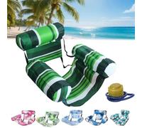 Solymall Inflatable Pool Lounge Chairs, Graddi/Libiyi/Olygee/Solymall Flotadores para Adultos, Blow up Pool Noodles for Adult Heavy Duty, Adjustable Fabric Pool Float Hammock (G)