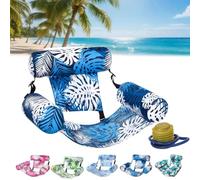 Solymall Inflatable Pool Lounge Chairs, Graddi/Libiyi/Olygee/Solymall Flotadores para Adultos, Blow up Pool Noodles for Adult Heavy Duty, Adjustable Fabric Pool Float Hammock (A)