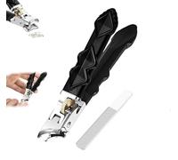 Solymody Nagelexpert, Nail Clippers with Wide Jaw Opening and Splash Guard,Precise Toenail and Fingernail Clippers for Seniors and Adults Ergonomischer Langer Griff mit Anti-Rutsch-Griff (B)
