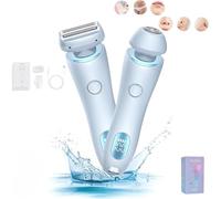 Solys Razor - Solys Smoothshave Razor, Solys Razor for Women, Solys Smoothshave Razor, Silk Glide Pro Shaver, Solys Electric Razor, 2 in 1 Electric Shaver Razors for Women, Wet & Dry (Blue)