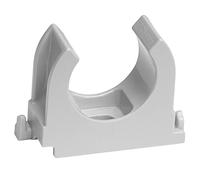 SOMA 100 clips de plástico gris para tuberías, 25 mm, 100 unidades