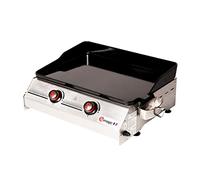 Somagic So Premium - 2 Fuegos para Plancha de Gas, Color Negro y Plateado