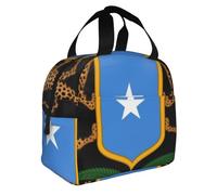 Somalia Emblema Nacional Bolsa Almuerzo Portátil Térmica Aislada Lonchera Viaje Bolso Reutilizable Para Mujeres Hombres Niños Escuela Picnic Exterior