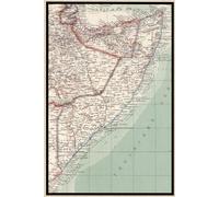 Somalia Map Journal: Vintage Map Notebook