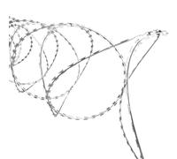 Somanki Alambrada Concertina BTO-22 OTAN, Alambre De Espino, Alambre para Cercados, Alambrada para Vallado, Malla De Alambre, Clips Acero galvanizado 150 m