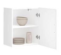 Somanki Armario Pared Cocina Porto Madera ingeniería Blanca Alto Brillo, Mueble Cocina, Plateros De Cocina Mueble, Armario Colgar, Mueble Auxiliar De Cocina - 854041