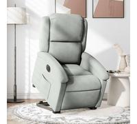 Somanki Sillón eléctrico reclinable elevable de Terciopelo Gris Claro, Butacas De Cine, Sillones Salon, Sillon Tantra Sexual, Sillón De TV, Sillon Lactancia - 3204322