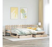 Somanki Sofá Cama con cajones Madera Maciza de Pino 90x190 cm, Sofa Cama, Sofas De Salon, Sofas Modernos - 3302253