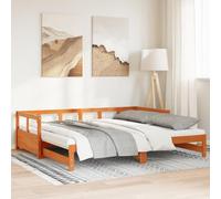 Somanki Sofá Cama con colchones Madera Maciza marrón 90x190 cm, Sofa Cama, Sofas De Salon, Sofas Modernos - 3321046