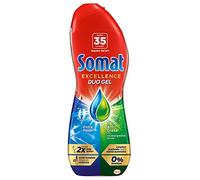 Somat Excellence Gel Anti-Grasa (35 lavados), detergente lavavajillas desengrasante, lavavajilla líquido automático en botella, jabón para platos con desengrasantes activos
