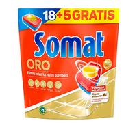 Somat Oro Cápsulas Detergente Pastillas Lavavajillas 18 + 5 Dosis, 1 x 463 g