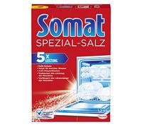 Somat Sal especial (1,2 kg), sal para lavavajillas para agua blanda, suavizante de agua para lavavajillas que actúa contra la cal para obtener resultados brillantes