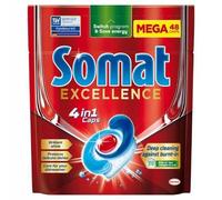 Somat Tabs Excellence Pastillas para Lavavajillas 48 Piezas 4 en 1