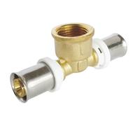 SOMATHERM FOR YOU - / 5722-20-15-20 - Té tubo de sujeción Ø20 Multilayer - hembra 15/21 (1/2 ") en el centro Para conectar un Ø20 diámetro del tubo multicapa