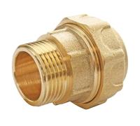 SOMATHERM FOR YOU - accesorio de latón adecuado para PE Ø32 - Masculino 26/34 (1 ")