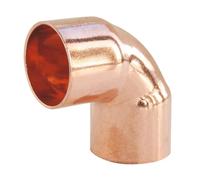 SOMATHERM FOR YOU - cobre de soldadura conector - 90 ° codo hembra doble radio pequeño Ø16mm (X10) - Cumple NF