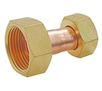 SOMATHERM FOR YOU - Conexión 2 tuercas de latón brújula 12x17 12x17 Cobre