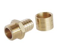 SOMATHERM FOR YOU - en conexión para el tubo de tobogán para Ø16 - Male 12/17 (3/8 '') Para conectar un diámetro de tubo Ø16 PARA