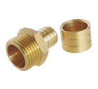 SOMATHERM FOR YOU - en conexión para el tubo de tobogán para Ø16 - Male 15/21 (1/2 '') Para conectar un diámetro de tubo Ø16 PARA