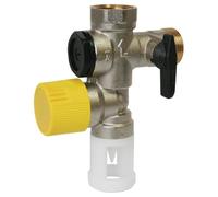 SOMATHERM FOR YOU - Grupo de Seguridad NF 3/4" con Cámara de Aire Derecha - Asiento de Acero Inoxidable para Agua Agresiva - Montaje Vertical u Horizontal - para todo Tipo de Calentadores de Agua