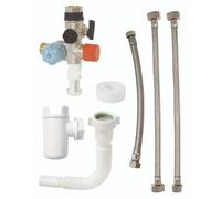 SOMATHERM FOR YOU - Kit Completo de Grupo de Triple Seguridad en Acero Inoxidable Orientable para Agua Agresiva - Ideal para Instalaciones Domésticas y Profesionales - una Protección Optima