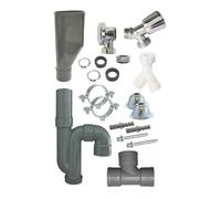 SOMATHERM FOR YOU - kit de instalación para un segundo lavadora - Kit que contiene 1 máquina grifo de válvula de lavado estándar de latón cromado