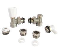 SOMATHERM FOR YOU - Kit de sujeción del radiador robar SR 1/2 | Equipa fácilmente tu radiador gracias a este kit completo con grifo manual de escuadra.