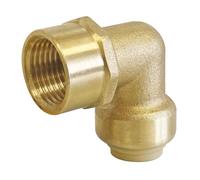 SOMATHERM FOR YOU - Latón codo para pinza para tubos de cobre o de PEX o multicapa Ø14 - Mujer 15/21
