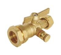 SOMATHERM FOR YOU - llave recta de contador de purga - PE tubo de entrada de sujeción exterior de la salida de tuerca D32 tubo/prisionero 20/27