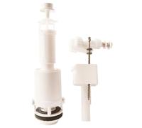 SOMATHERM FOR YOU - mecanismo de descarga completa para la cisterna del inodoro con alimentación lateral 12/17 (3/8 ''), Silencio, NF, empuje simple, fácil instalación