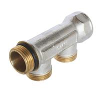 SOMATHERM FOR YOU - Médico Collector, latón niquelado, 20/27 auto-sellado-macho hembra y alineados, 2 sucursales en Male 3/4 Ek